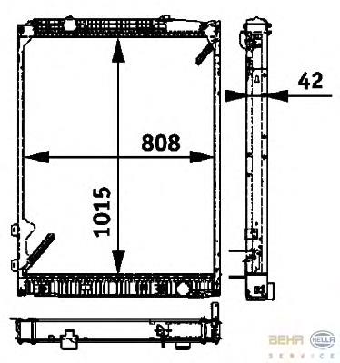 CR686001P Mahle Original Radiador de esfriamento de motor