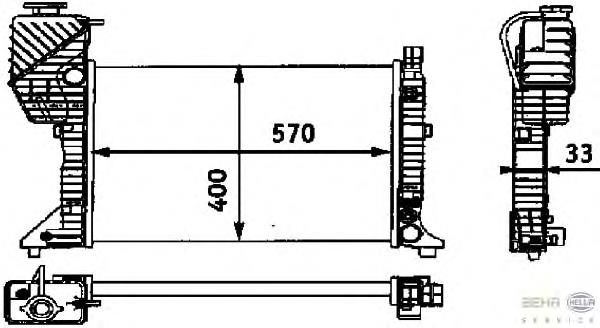 Radiador de esfriamento de motor Mercedes A9015001800 preço, a partir de 148,12 USD