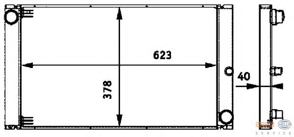 53727 NRF Radiador de esfriamento de motor