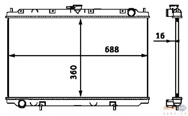 Radiador de esfriamento de motor Nissan/Infiniti 214109F502 preço, a partir de 83,43 USD