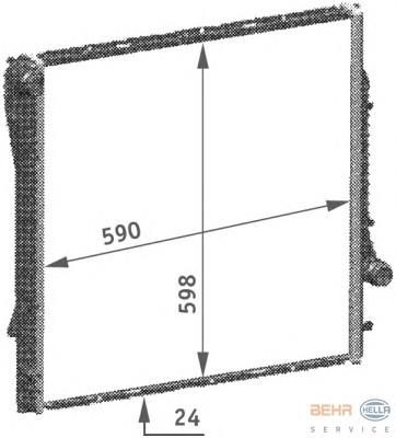 Radiador de esfriamento de motor BMW 17117544669 preço, a partir de 151,53 USD