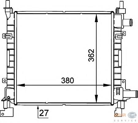 Compre XS5H8005EA Ford Radiador de esfriamento de motor