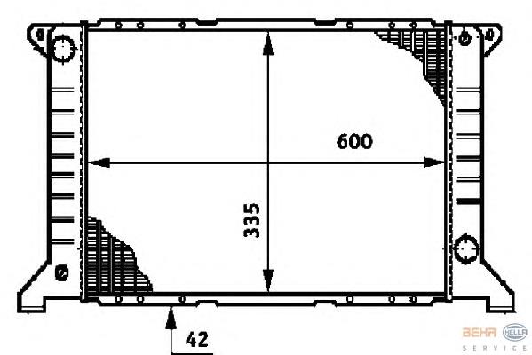 Compre 92VB8005EC Ford Radiador de esfriamento de motor