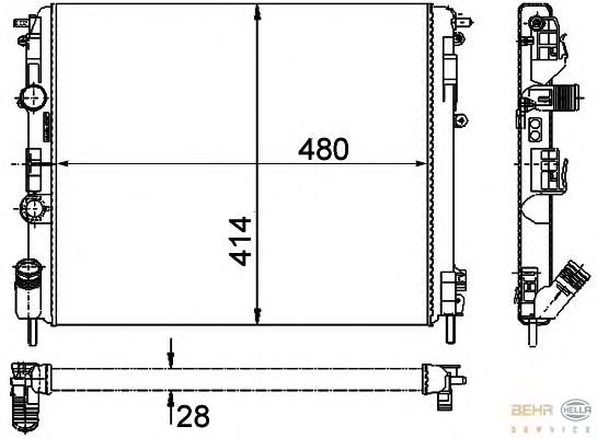 Compre 8660000438 Renault (RVI) Radiador de esfriamento de motor