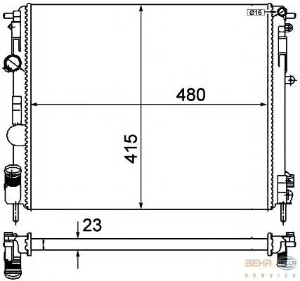Compre 7700430784 Renault (RVI) Radiador de esfriamento de motor