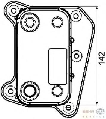 90581 Nissens Radiador de óleo
