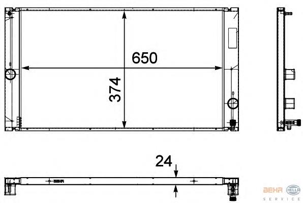 30666124 Volvo Radiador de esfriamento de motor