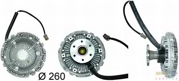 86023 Nissens Acoplamento viscoso de ventilador de esfriamento