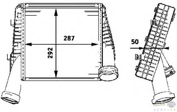 7P0145804D VAG Radiador de intercooler