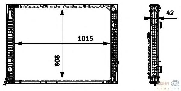 Radiador de esfriamento de motor 50194 NRF
