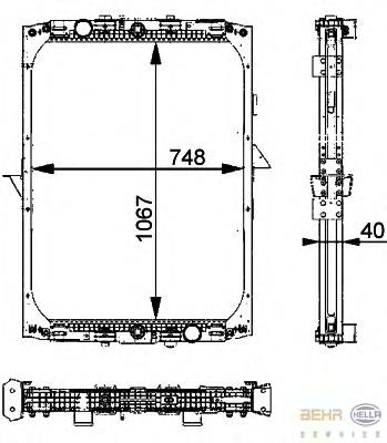 Radiador de esfriamento de motor HELLA 8MK376721541 preço, a partir de 425,14 USD