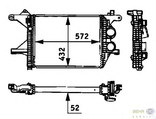 Radiador de intercooler CI94000P Mahle Original