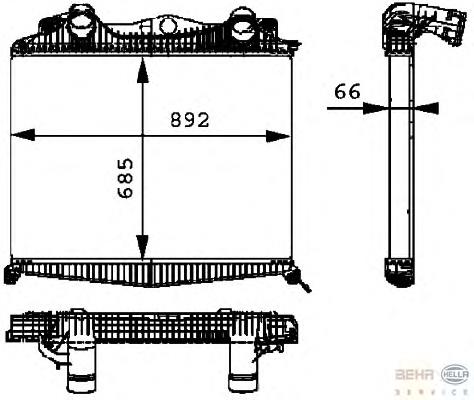 97015 Nissens Radiador de intercooler