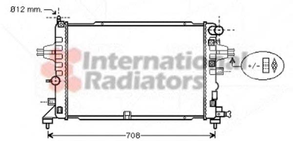 Radiador de esfriamento de motor 5509085 Polcar