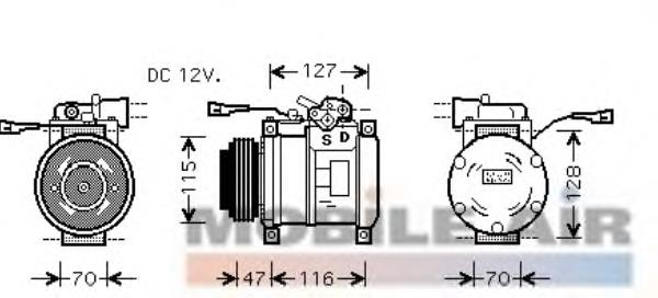 Compressor de aparelho de ar condicionado 32552 NRF