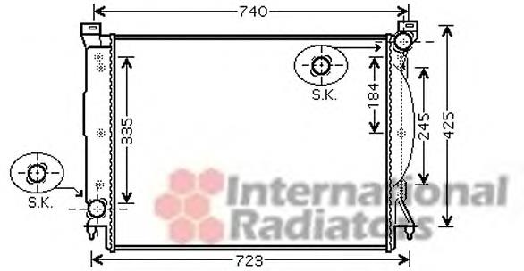 60329 Nissens Radiador de esfriamento de motor