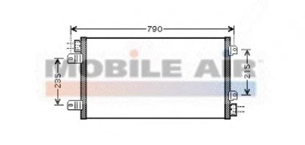 874798R Renault (RVI) Radiador de aparelho de ar condicionado