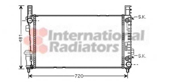 Radiador de esfriamento de motor A1695000003 Mercedes
