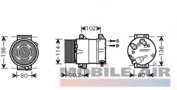 Compressor de aparelho de ar condicionado 670101 ERA