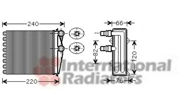 Radiador de forno (de aquecedor) 7701065763 Renault (RVI)
