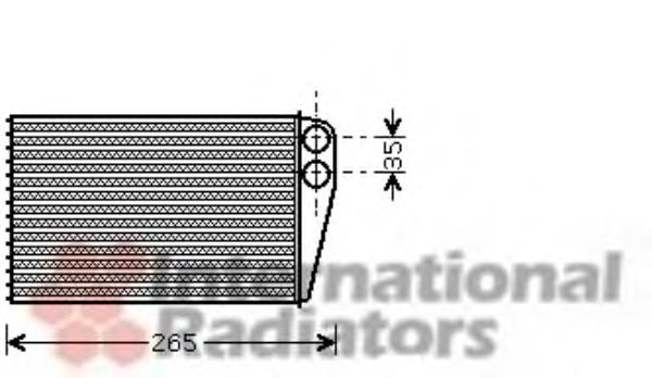 Radiador de forno (de aquecedor) 6012N81 Polcar