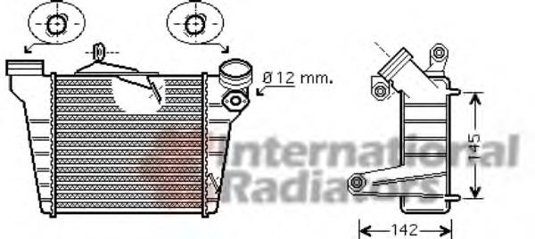 6Q0145805E VAG Radiador de intercooler