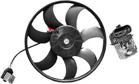 Compre 1341344 Opel Ventilador elétrico de esfriamento montado (motor + roda de aletas)