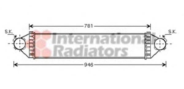 Radiador de intercooler CI84000P Mahle Original