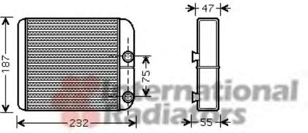 MR315932 Mitsubishi Radiador de forno (de aquecedor)