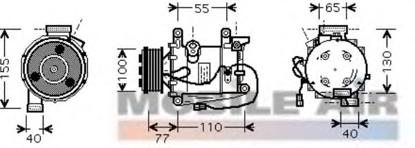 Compressor de aparelho de ar condicionado VAN Wezel 2500K208 preço, a partir de 306,91 USD