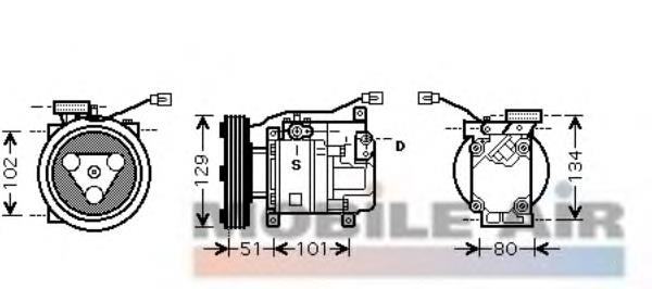 Compressor de aparelho de ar condicionado Mazda H12A1AS4EY preço, a partir de 197,50 USD