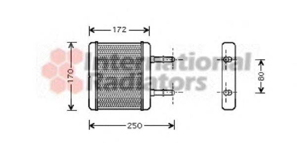 Radiador de forno (de aquecedor) Mahle Original AH171000P