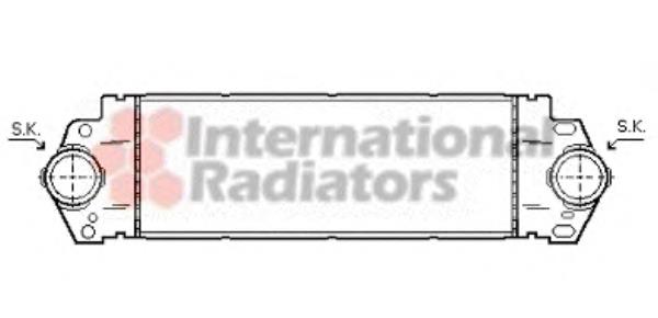 58004233 VAN Wezel Radiador de intercooler