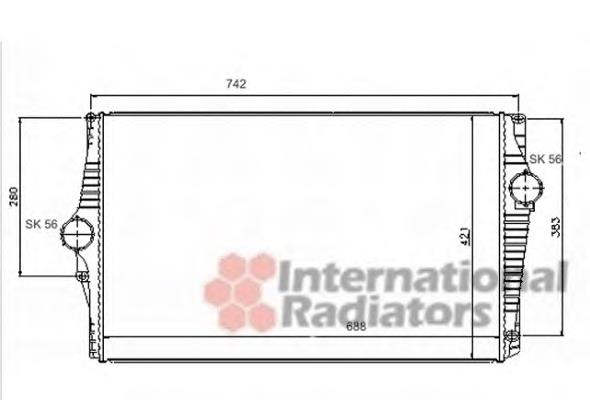 30748808 Volvo Radiador de intercooler