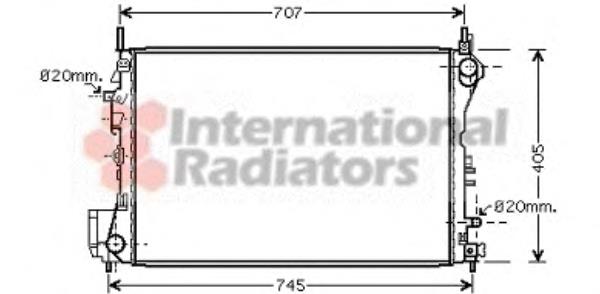 Radiador de esfriamento de motor Opel 13108569 preço, a partir de 122,51 USD