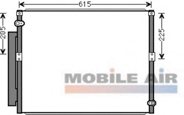 Radiador de aparelho de ar condicionado 8846160100 Toyota