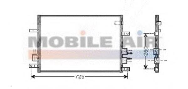Radiador de aparelho de ar condicionado ERA 667169