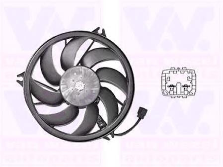 CFF290000P Mahle Original Ventilador elétrico de esfriamento montado (motor + roda de aletas)