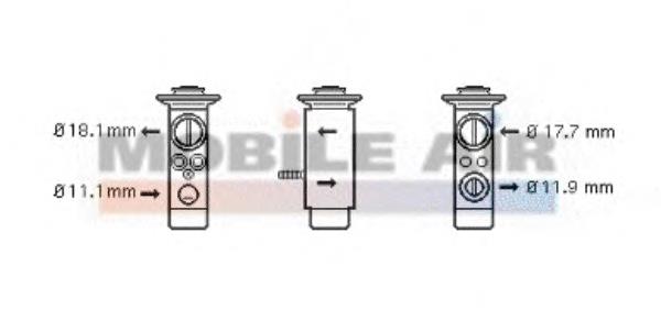 Válvula TRV de aparelho de ar condicionado A4638306601 Mercedes