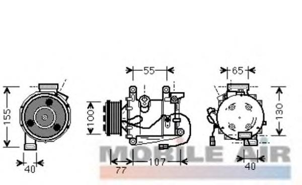 Compressor de aparelho de ar condicionado 101202 Airstal