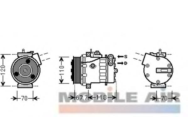 Compressor de aparelho de ar condicionado Fiat/Alfa/Lancia 1461F preço, a partir de 73,33 USD