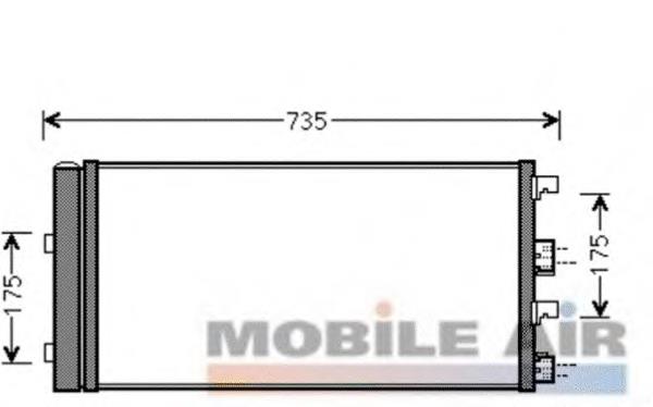 Compre 921008028R Renault (RVI) Radiador de aparelho de ar condicionado