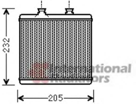 Radiador de forno (de aquecedor) 811508 VALEO