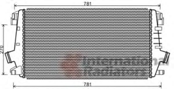 Radiador de intercooler 427460812 General Motors