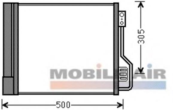 Radiador de aparelho de ar condicionado 4515000154 Mercedes