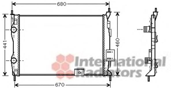 59306 NRF Radiador de esfriamento de motor