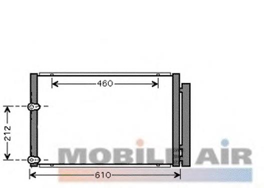 8705047100 Toyota Radiador de aparelho de ar condicionado
