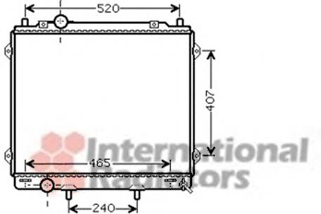 Radiador de esfriamento de motor Hyundai/Kia 25310H1941