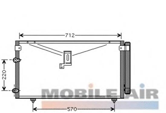 Compre 8846044440 Toyota Radiador de aparelho de ar condicionado