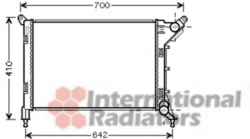 Radiador de esfriamento de motor BMW 17107535902
